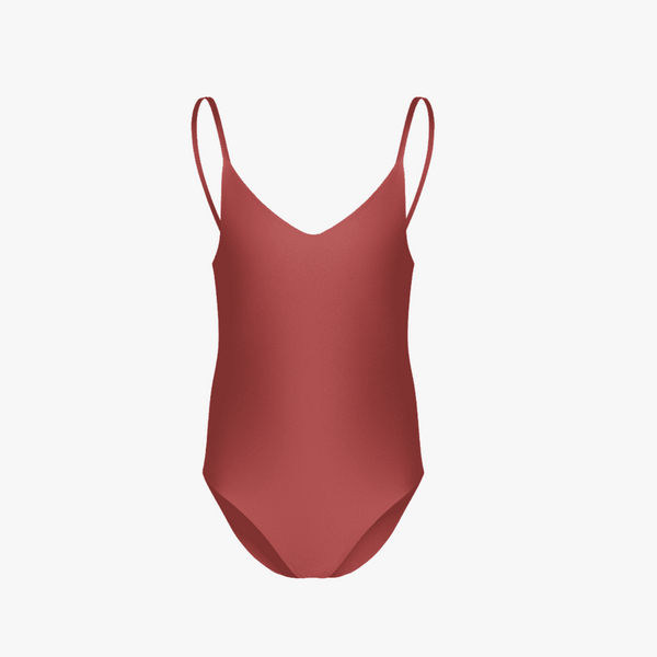 LA MARELLE | Girls V-Neck One-Piece Swimsuit