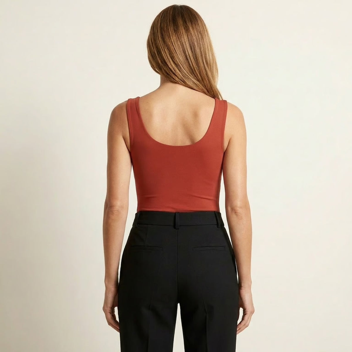 LARISA Scoop Neck Bodysuit | Supportive Shoulder Straps
