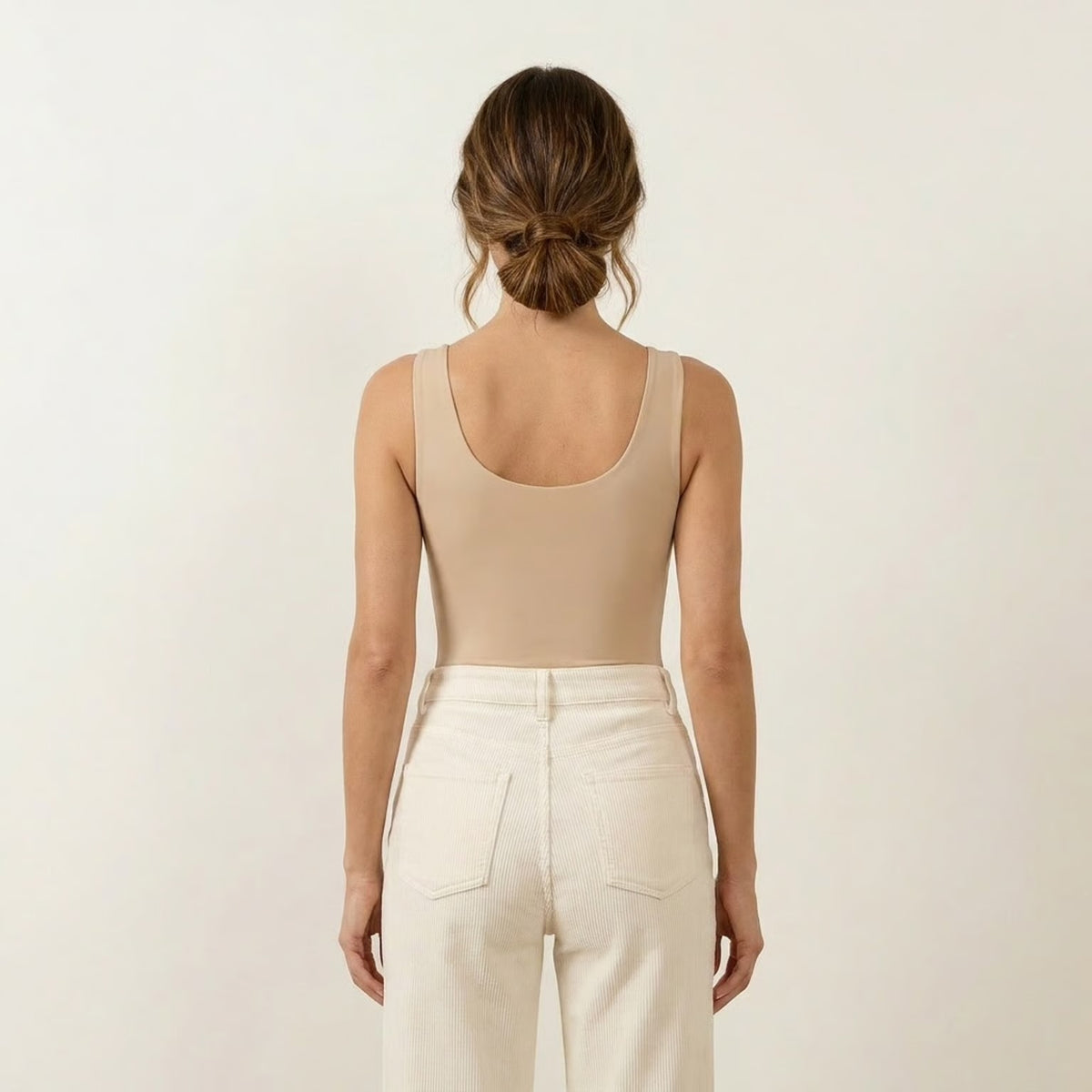 LARISA Scoop Neck Bodysuit | Supportive Shoulder Straps