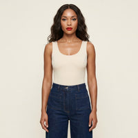 LARISA Scoop Neck Bodysuit | Supportive Shoulder Straps